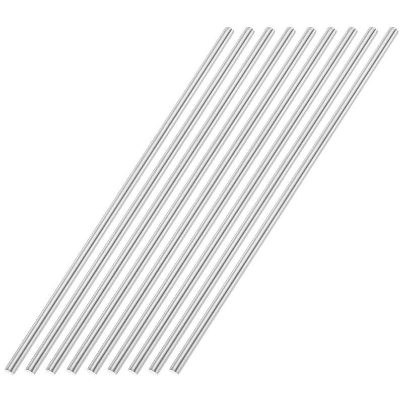 Uxcell 5mmx200mm 304 Stainless Steel Solid Round Rod for DIY Craft 9pcs
